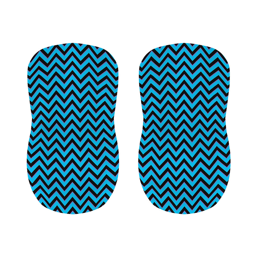 Black Blue And Purple Chevron Print Bar Stool Covers