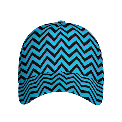 Black Blue And Purple Chevron Print Baseball Cap