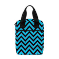 Black Blue And Purple Chevron Print Bible Tote Bag