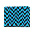 Black Blue And Purple Chevron Print Bifold Wallet