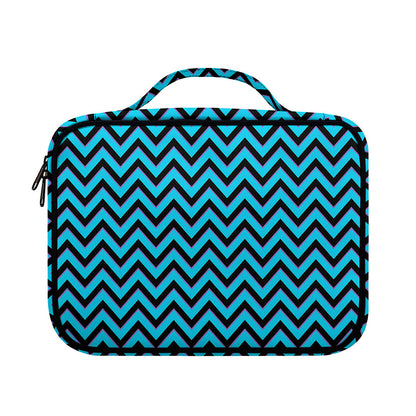 Black Blue And Purple Chevron Print Briefcase Bible Bag