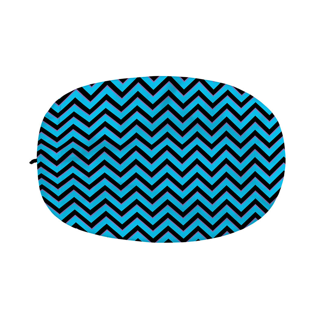 Black Blue And Purple Chevron Print Car Side Mirror Covers