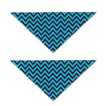 Black Blue And Purple Chevron Print Dog Bandana