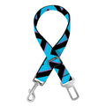Black Blue And Purple Chevron Print Dog Seat Belt