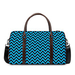 Black Blue And Purple Chevron Print Duffle Bag