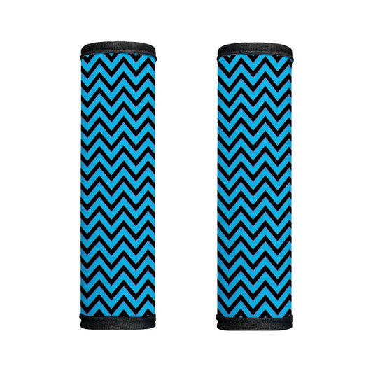 Black Blue And Purple Chevron Print Handle Covers