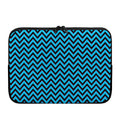 Black Blue And Purple Chevron Print Laptop Sleeve