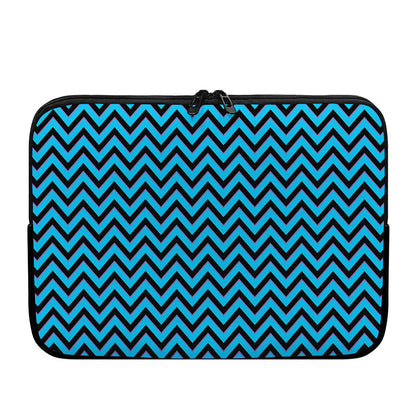 Black Blue And Purple Chevron Print Laptop Sleeve