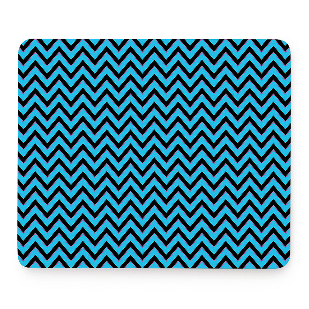 Black Blue And Purple Chevron Print Mouse Pad