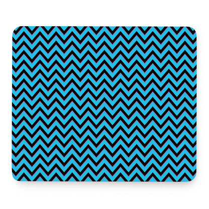 Black Blue And Purple Chevron Print Mouse Pad