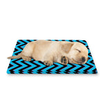 Black Blue And Purple Chevron Print Pet Cooling Mat Cover