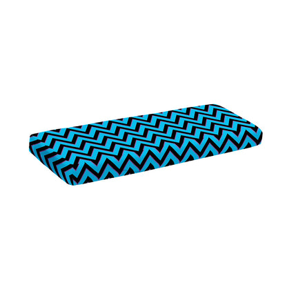 Black Blue And Purple Chevron Print Piano Keyboard Cover