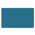 Black Blue And Purple Chevron Print Polyester Doormat