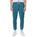 Black Blue And Purple Chevron Print Scuba Joggers