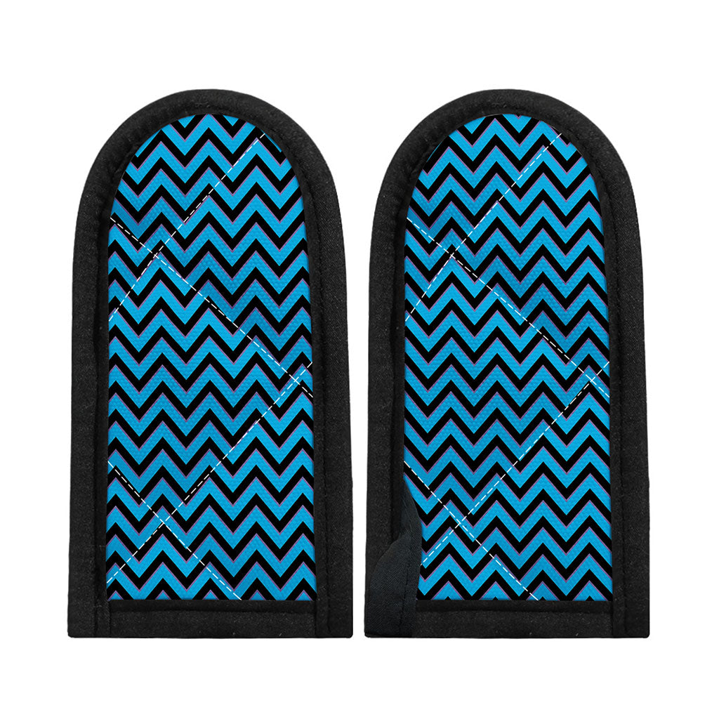 Black Blue And Purple Chevron Print Skillet Handle Cover