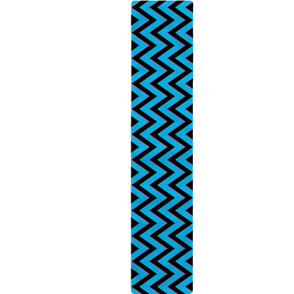 Black Blue And Purple Chevron Print Table Runner