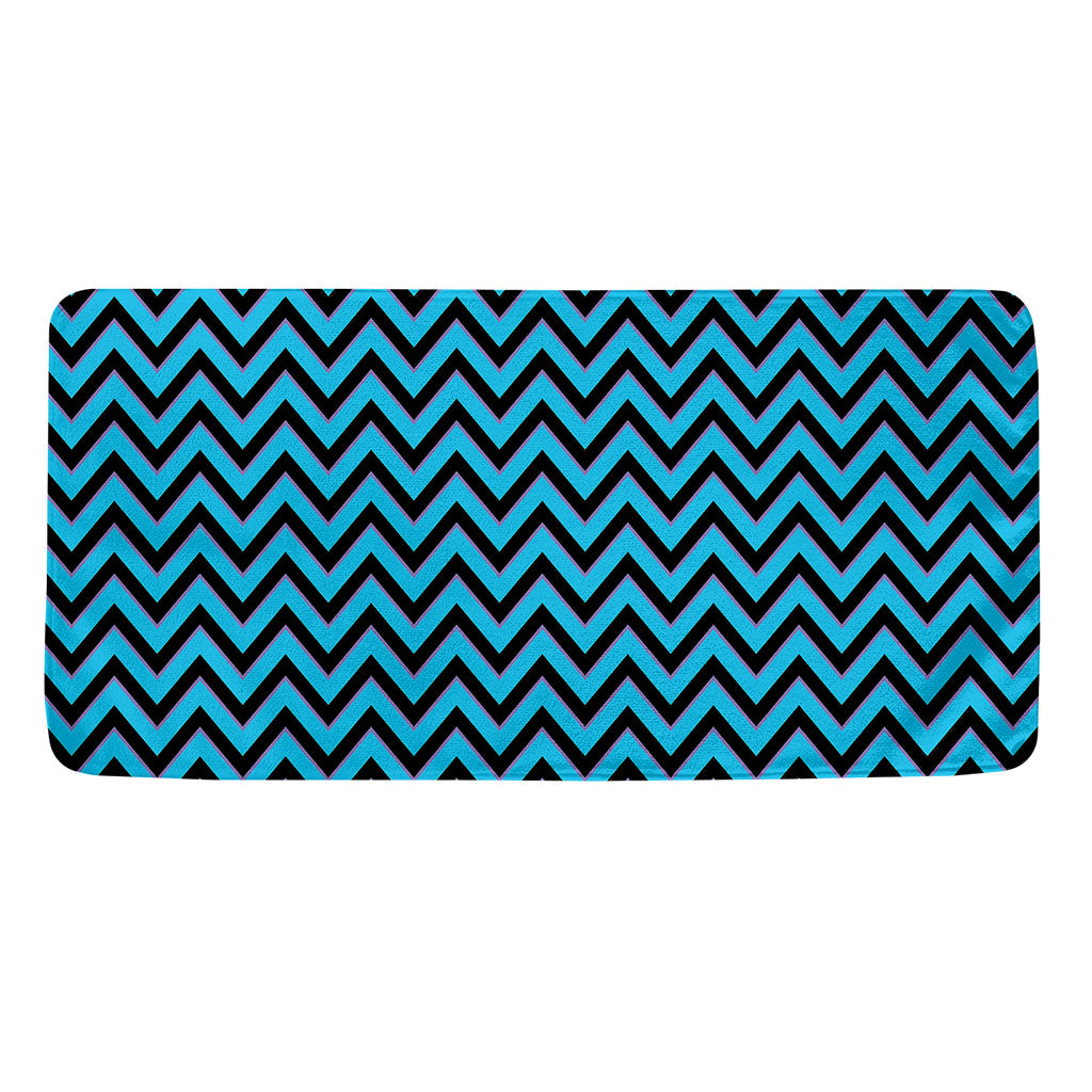 Black Blue And Purple Chevron Print Towel