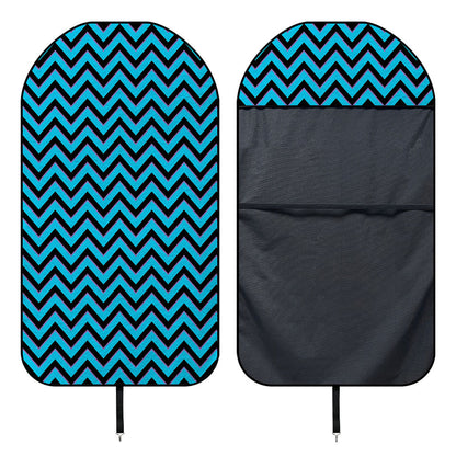 Black Blue And Purple Chevron Print Waterproof Car Seat Cover