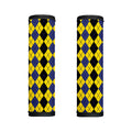 Black Blue And Yellow Argyle Print Handle Covers