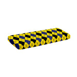 Black Blue And Yellow Argyle Print Piano Keyboard Cover