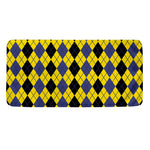 Black Blue And Yellow Argyle Print Towel