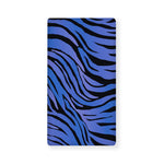 Black Blue Zebra Pattern Print Baby Crib Sheet