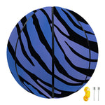 Black Blue Zebra Pattern Print Basketball
