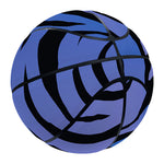 Black Blue Zebra Pattern Print Basketball