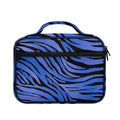 Black Blue Zebra Pattern Print Briefcase Bible Bag