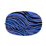 Black Blue Zebra Pattern Print Car Side Mirror Covers