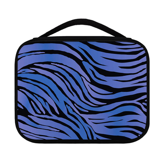 Black Blue Zebra Pattern Print Classic Bible Case
