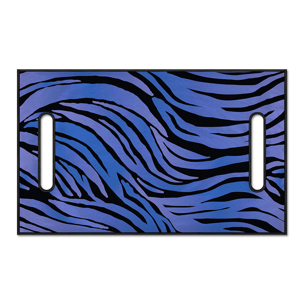 Black Blue Zebra Pattern Print Golf Cart Seat Cover