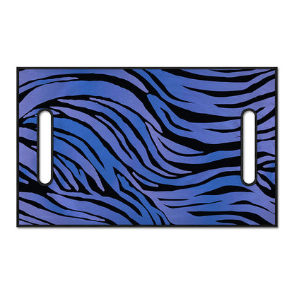Black Blue Zebra Pattern Print Golf Cart Seat Cover