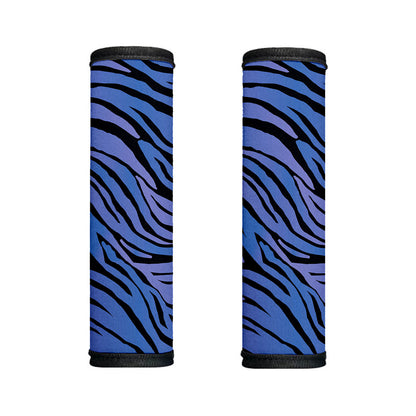 Black Blue Zebra Pattern Print Handle Covers