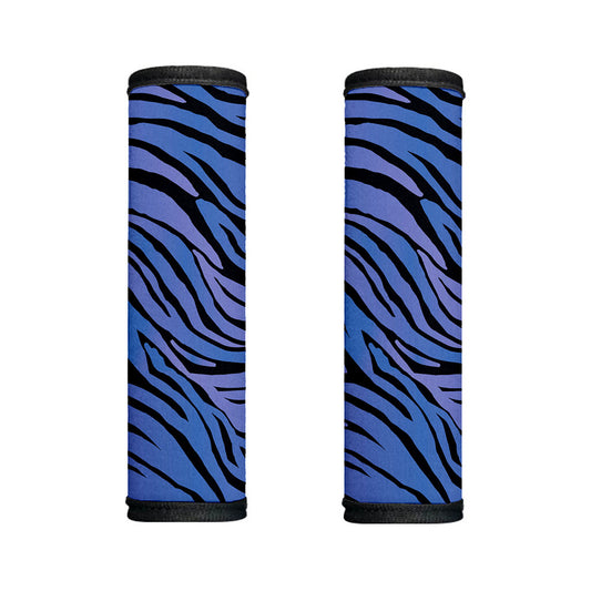 Black Blue Zebra Pattern Print Handle Covers