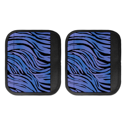Black Blue Zebra Pattern Print Handle Covers