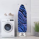 Black Blue Zebra Pattern Print Ironing Board Cover