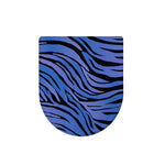 Black Blue Zebra Pattern Print Toilet Lid Cover