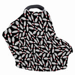 Black Bowling Pins Pattern Print Baby Seat Cover