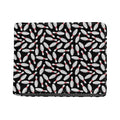 Black Bowling Pins Pattern Print Bifold Wallet