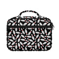 Black Bowling Pins Pattern Print Briefcase Bible Bag