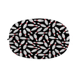 Black Bowling Pins Pattern Print Car Side Mirror Covers