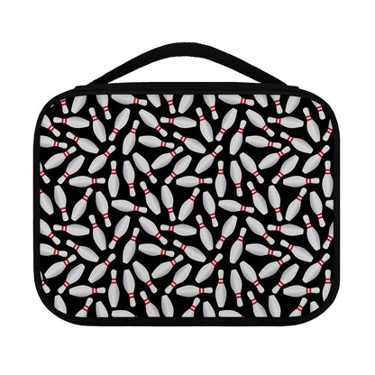 Black Bowling Pins Pattern Print Classic Bible Case