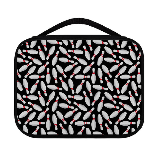 Black Bowling Pins Pattern Print Classic Bible Case