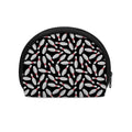 Black Bowling Pins Pattern Print Coin Purse