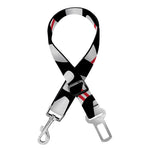 Black Bowling Pins Pattern Print Dog Seat Belt