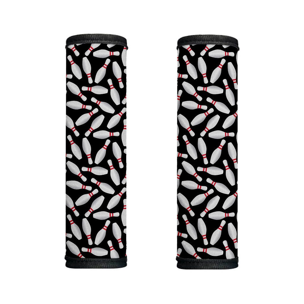 Black Bowling Pins Pattern Print Handle Covers