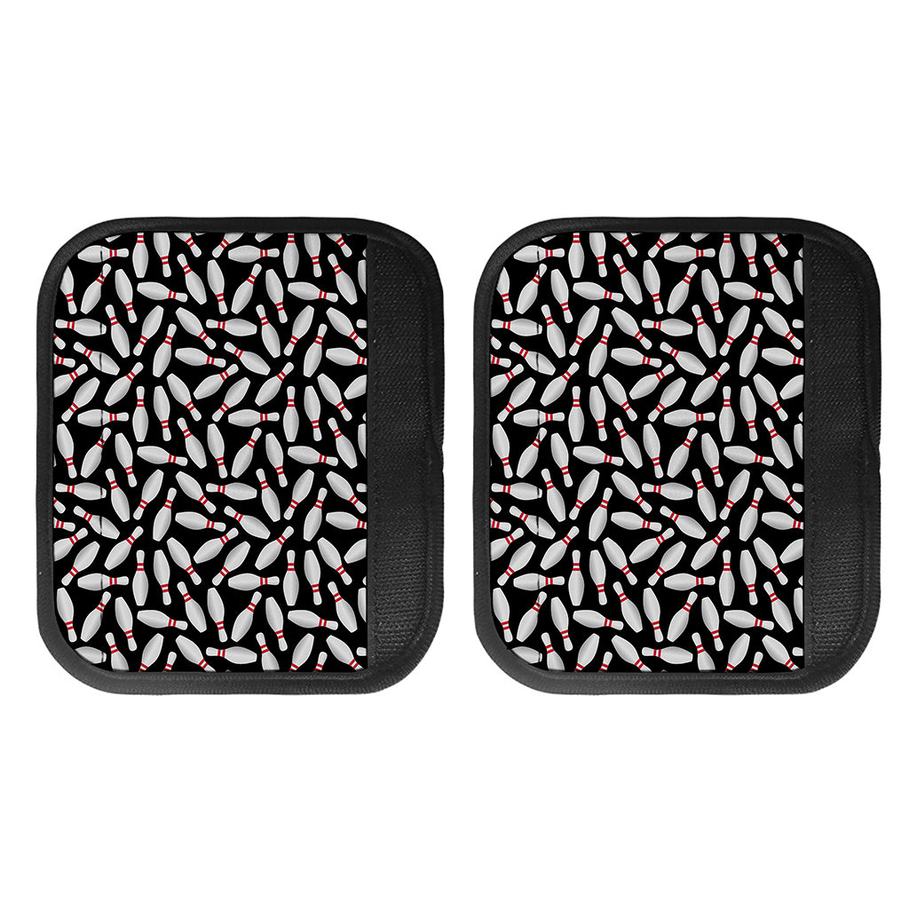 Black Bowling Pins Pattern Print Handle Covers