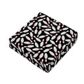 Black Bowling Pins Pattern Print Outdoor Seat Cushion Cover