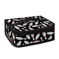 Black Bowling Pins Pattern Print Small Lunch Bag